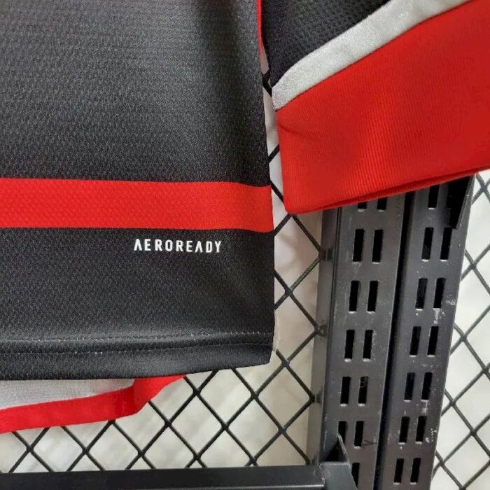 Mens Flamengo 2024/25 Home Long Sleeve Jersey 2