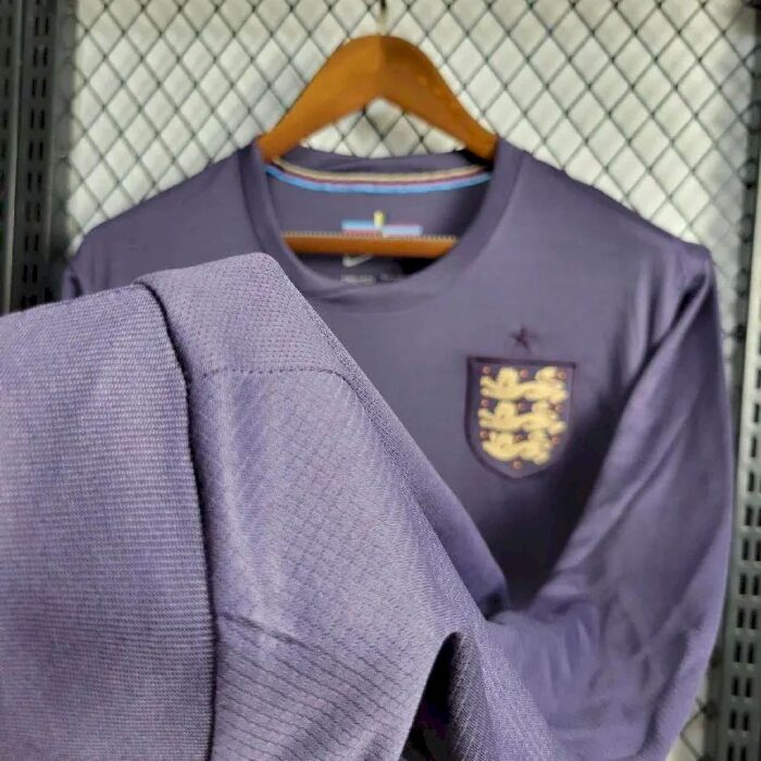 Mens England 2024/25 Away Long Sleeve Jersey 7