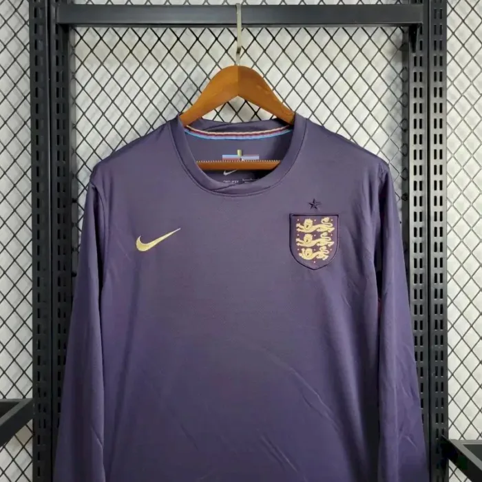Mens England 2024/25 Away Long Sleeve Jersey 1