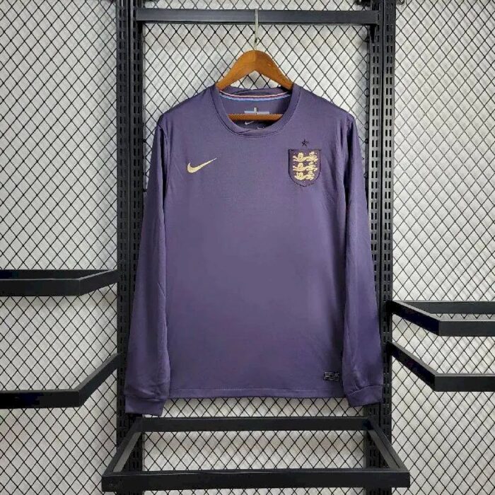 Mens England 2024/25 Away Long Sleeve Jersey 8