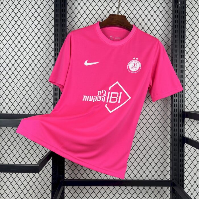 Mens Hapoel Tel Aviv 2025/26 Pink October Jersey 8