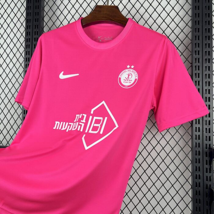 Mens Hapoel Tel Aviv 2025/26 Pink October Jersey 3