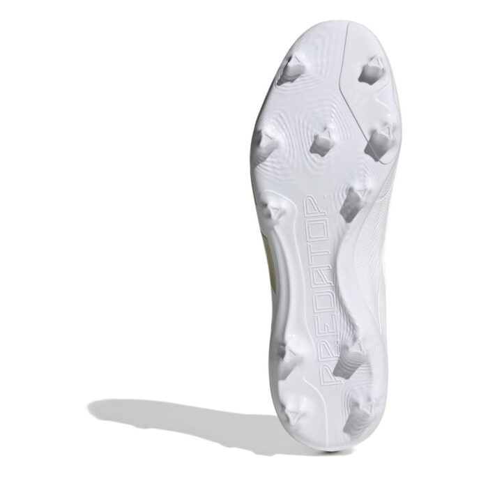adidas Predator 24 Firm Ground Football Boots – White/Gold/Bge – view 6
