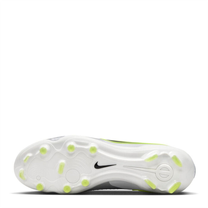 Nike Tiempo Legend 10 Firm Ground Football Boots – Silver/Volt - Image 3