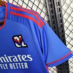 Mens Olympique Lyonnais 2024/25 Retro Blue Jersey 6