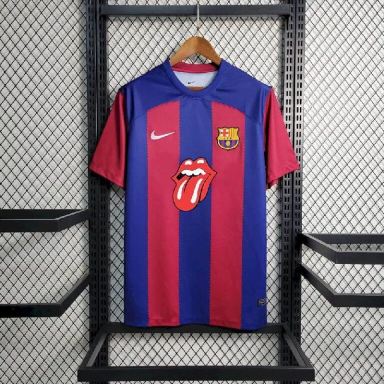 Mens Barcelona 2023/24 Rolling Stones Jersey