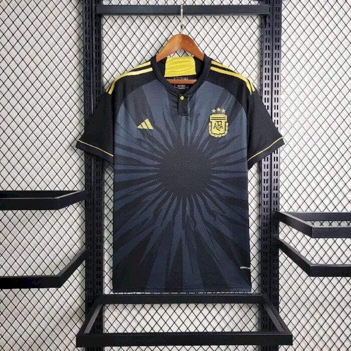 Mens Argentina 2023/24 Black Jersey 1