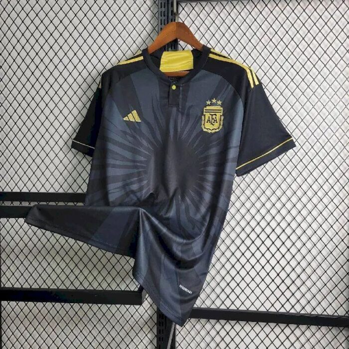 Mens Argentina 2023/24 Black Jersey 10