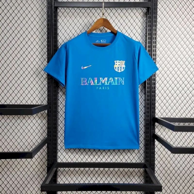 2024032516150460.jpg Mens Barcelona 2024/25 Balmain Co-Branded Edition T-shirt 5