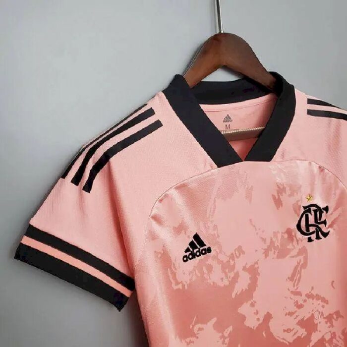 Womens Flamengo 2020 Pink October Rosa Jersey 4