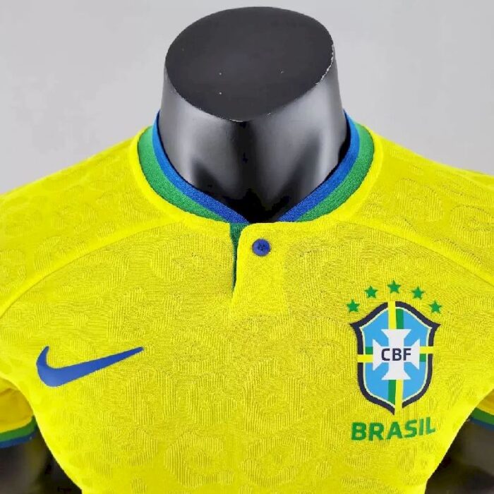 Mens Brazil 2022 Home Jersey Player Version 3