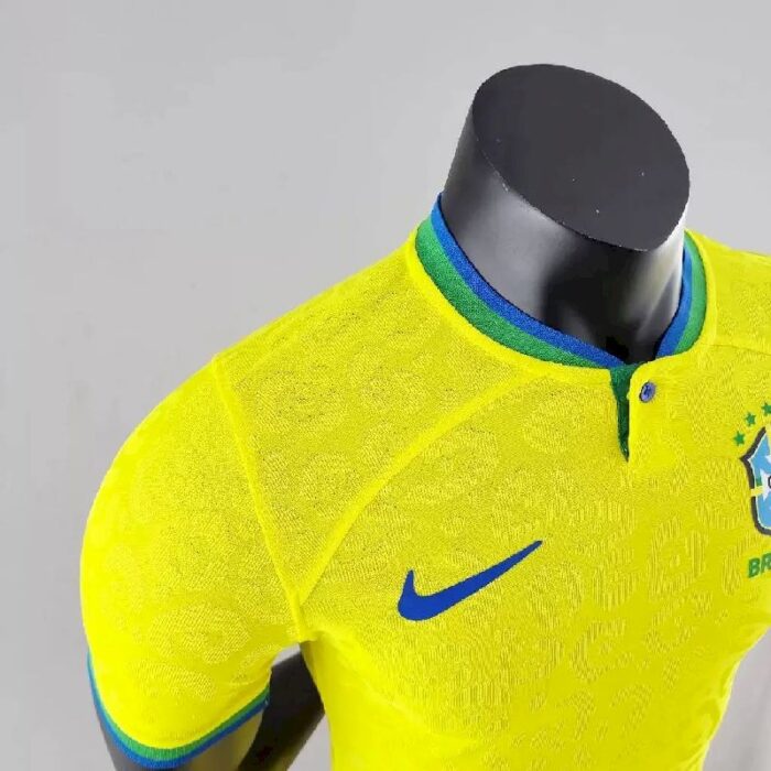 Mens Brazil 2022 Home Jersey Player Version 4
