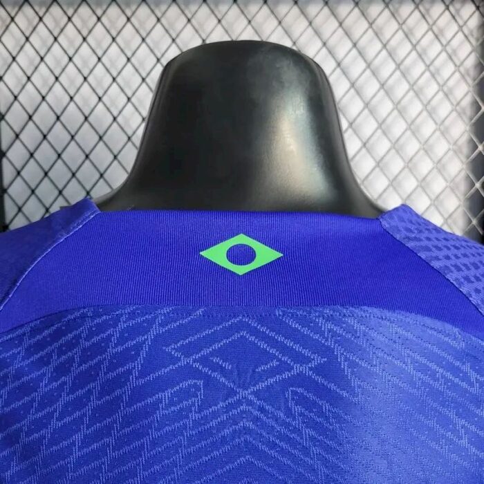 Mens Brazil 2022 Away Jersey Player Version 4
