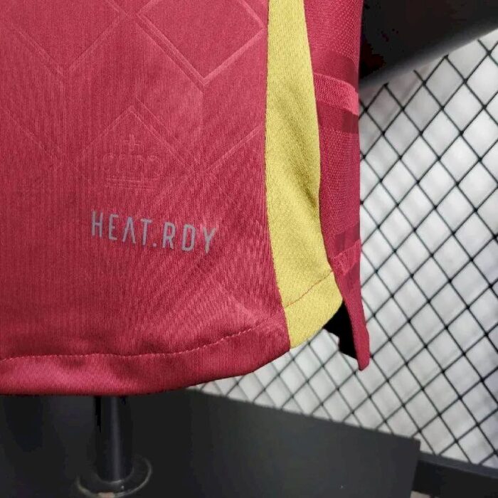 Mens Belgium 2024/25 Home Jersey Player Version 6