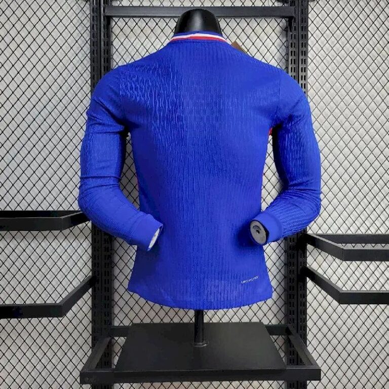 Mens France 2024/25 Home Long Sleeve Jersey Player Version 1