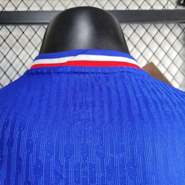 Mens France 2024/25 Home Long Sleeve Jersey Player Version 4