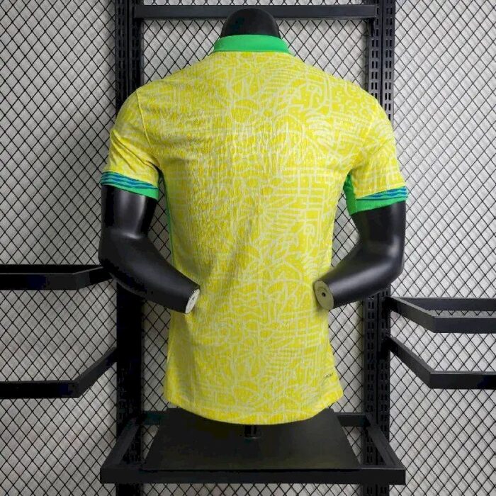 Mens Brazil 2024/25 Home Jersey Player Version 10