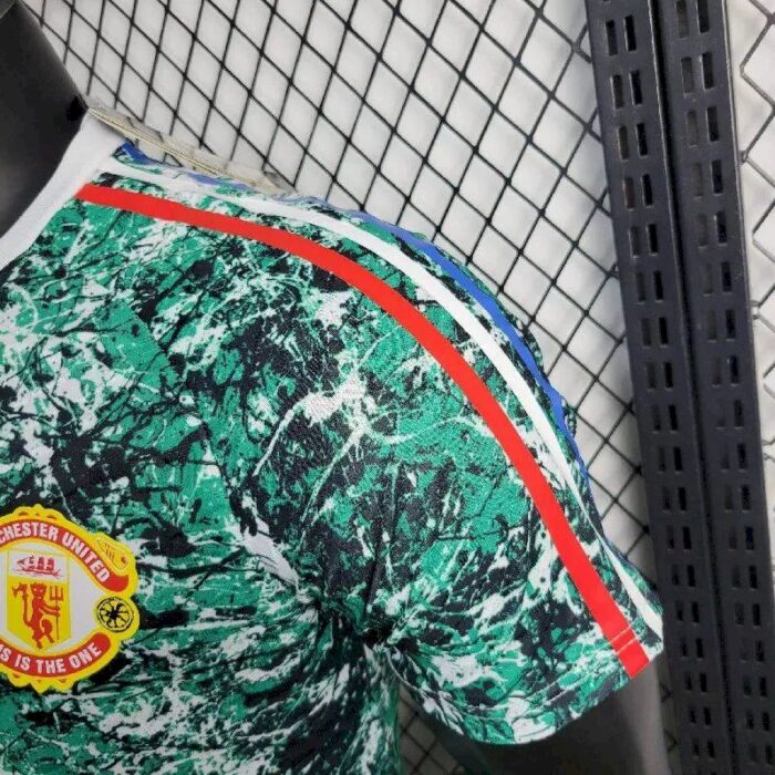 Mens Manchester United 2024/25 Stone Roses Originals Icon Edition Jersey Player Version 4