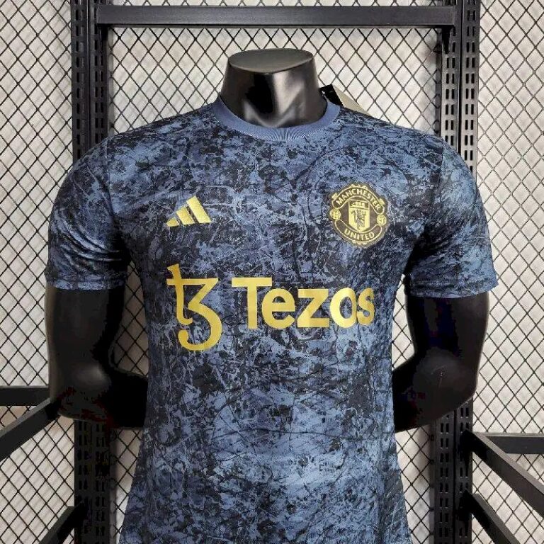 Mens Manchester United 2024/25 Stone Roses Pre-Match Jersey Player Version 1