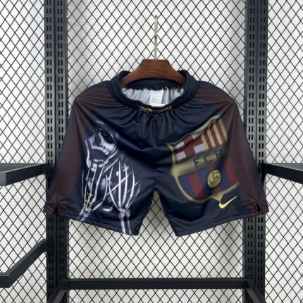 Mens Barcelona Hot Sale 2000/01 Home Retro Skeleton Shorts