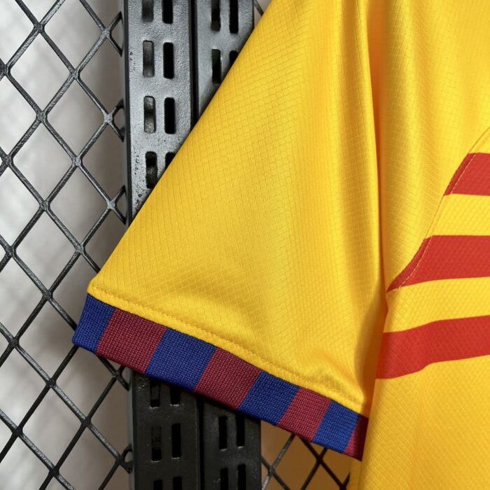 Mens Barcelona 2024/25 Yellow Jersey 4