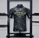 Mens Manchester City 2024/25 Black Dragon Jersey Player Version