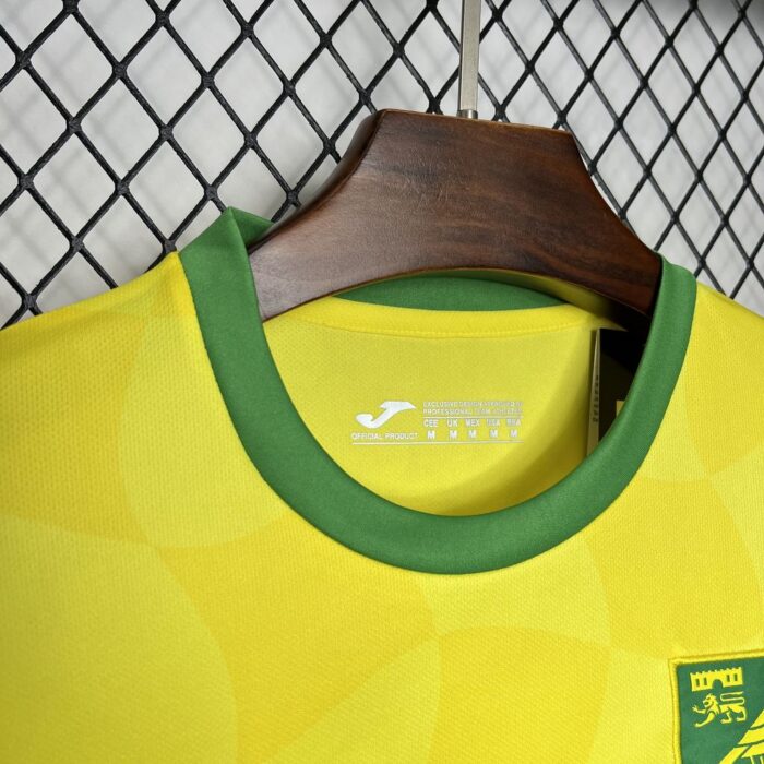 Mens Norwich City FC 2024/25 Home Jersey 4