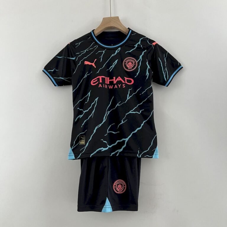 Kids Manchester City 2023/24 Third Kit