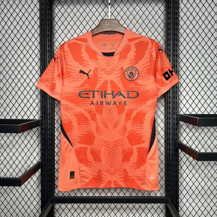 Mens Manchester City 2024/25 Jersey Orange Color 4