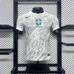 Mens Brazil 2024/25 White Jersey Player Version