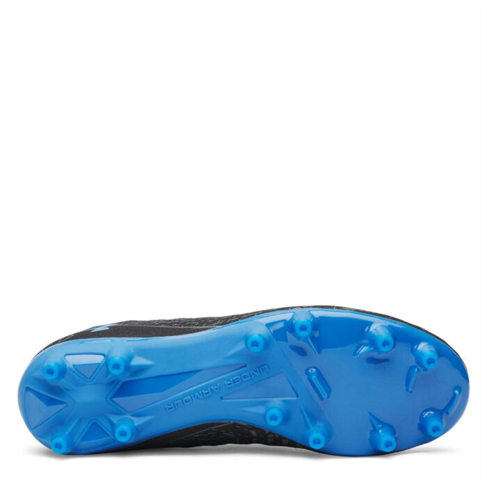 Under Armour Magnetico Junior Firm Ground Football Boots – Black/Blue - Image 3