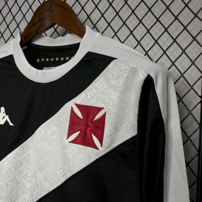 Mens Vasco Da Gama 2024/25 Home Long Sleeve Jersey 6