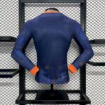 Mens Netherlands 2024/25 Away Long Sleeve Jersey Player Version 1