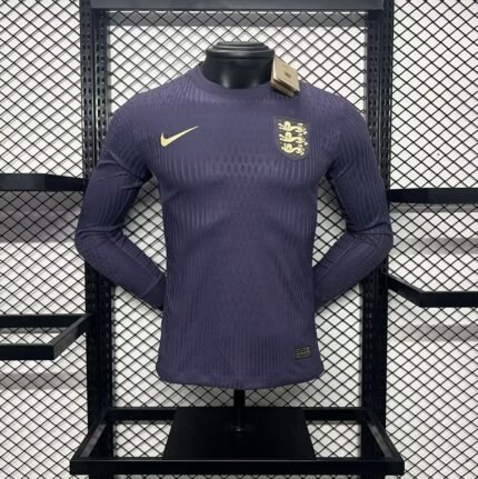 Mens England 2024/25 Away Long Sleeve Jersey Player Version
