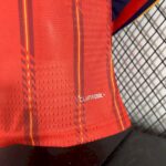 Mens Spain 2026 World Cup Home Long Sleeve Jersey Player Version 6