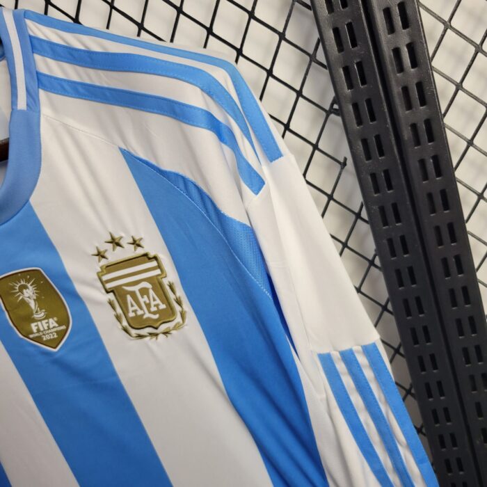 Mens Argentina 2024/25 Home Long Sleeve Jersey 8