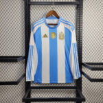 Mens Argentina 2024/25 Home Long Sleeve Jersey 2