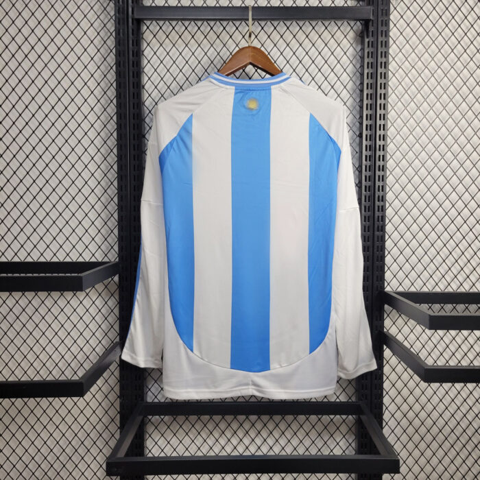Mens Argentina 2024/25 Home Long Sleeve Jersey 1