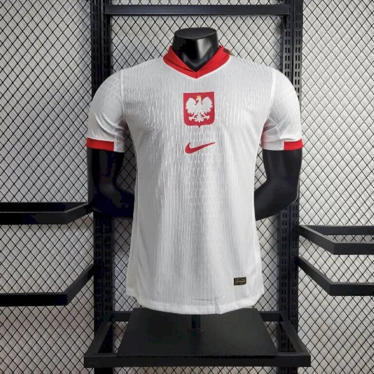 Mens Poland 2024-25 Home Jersey Player Version 1