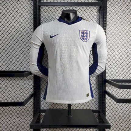 Mens England 2024/25 Home Long Sleeve Jersey Player Version 9