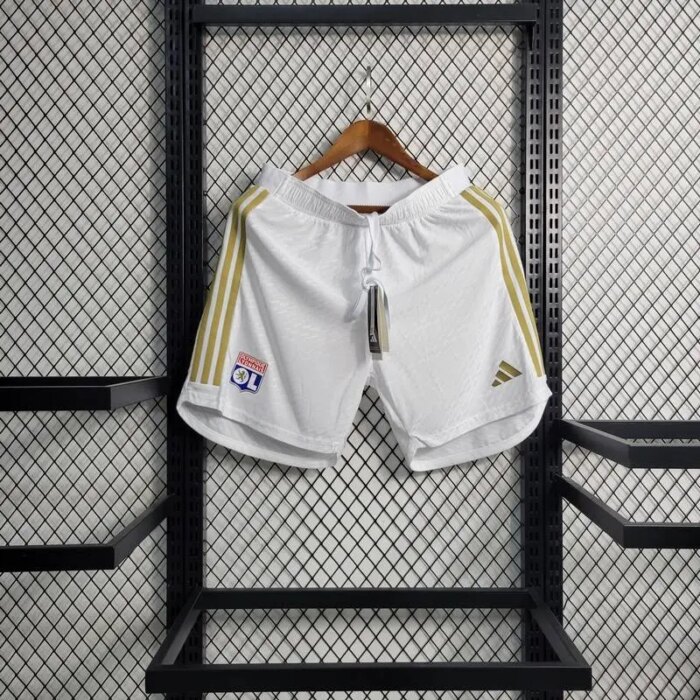 Mens Olympique Lyonnais 2023/24 Home Shorts 5