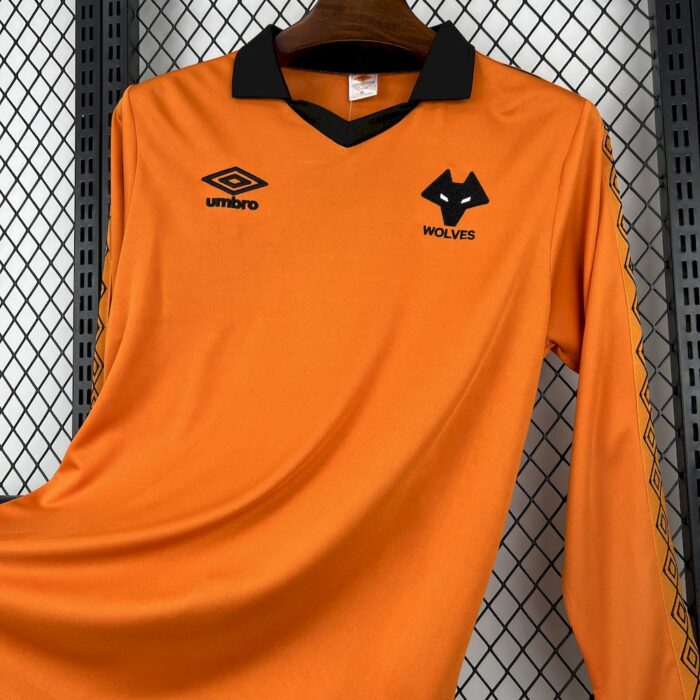 Retro Wolves 1980/81 Home Long Sleeve Jersey 2