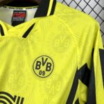 Retro Borussia Dortmund 1996/97 Home Long Sleeves Jersey 5