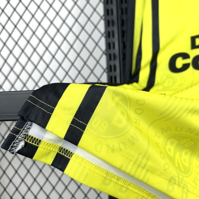 Retro Borussia Dortmund 1996/97 Home Long Sleeves Jersey 4