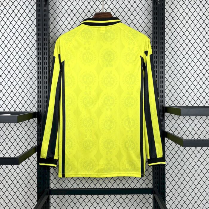 Retro Borussia Dortmund 1996/97 Home Long Sleeves Jersey 1