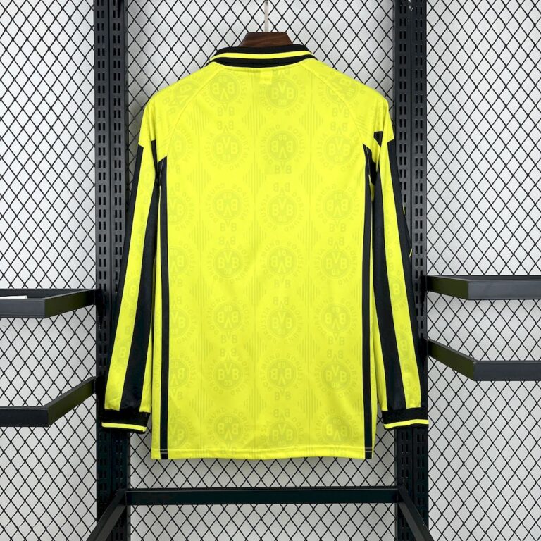 Retro Borussia Dortmund 1996/97 Home Long Sleeves Jersey 1