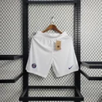 Mens Paris Saint-Germain 2023/24 White Shorts – Player Version 6
