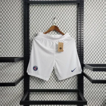 Mens Paris Saint-Germain 2023/24 White Shorts – Player Version 6