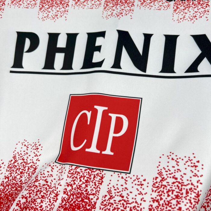 Retro AS Cannes 1991/92 Home Long Sleeves Jersey 4