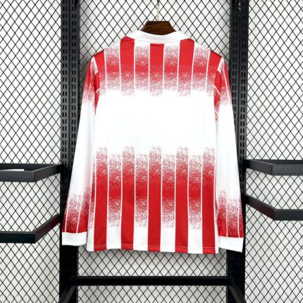 Retro AS Cannes 1991/92 Home Long Sleeves Jersey 1